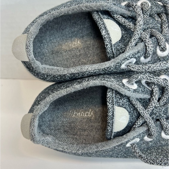 Allbirds Women’s Wool Runners Grey Lace Up Size 8M Merino Wool GUC - Picture 13 of 16